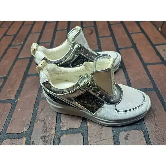 DKNY, Women's Wedge Heel Sneakers, Size 7.5m - Picture 4 of 7